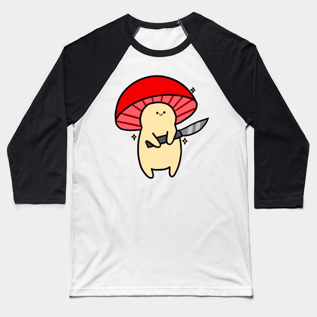 murderous mushroom Baseball T-Shirt by cmxcrunch